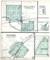Spalding, Guerley, Cedar River P.O., Powers, Bagley, Menominee County 1912